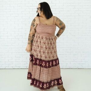 SPELL Château Quilted Strappy Maxi Dress - 3XL